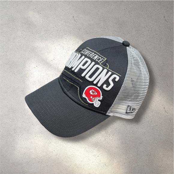 Kansas City Chiefs Super Bowl LIV Conference Champions New Era Snapback Hat Cap - Picture 3 of 6